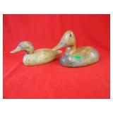 Pair of Wooden Carved Ducks/ Decoys