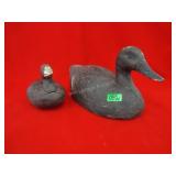 Pair of Wooden Carved Ducks/ Decoys