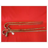 4 Wooden Canes