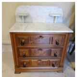 Antique Marble Top Wash Stand