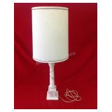 37" Marble? base lamp
