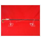 34 3/8" Cane- 1907 Indian head penny on handle