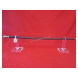 32 3/4" Cane- Leather Woven