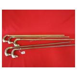5 Dog Carved Handled Canes