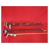 6 Horn Handled Canes
