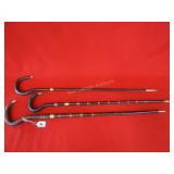 3 Antique Canes