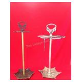 Pair of metal cane stands