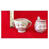 2 Hand Painted 
Ceramic Character
Sugar and