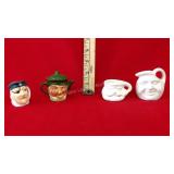 Lot of 4 
Made Tea Pot and Pirate 
Creamer
