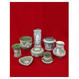Various Wedgwood Pieces Green & White