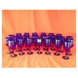 23 Cobalt Blue Wine Glasses
