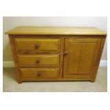 Solid Wood Cabinet with Drawers