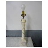 32" Ornate lamp w/ marble base
