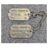 Military Issued Dog Tags
