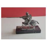 Jousting Knight and Horse Statue