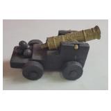 Wooden Cannon Figurine