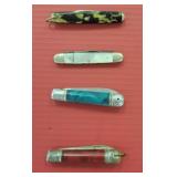 Set of Four Pocket Knives