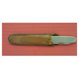 Boxer Pocket Knife w/ Leather Case