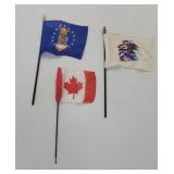 American and Canadian Desk Flags