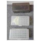 Set of 3 Plastic Ammunition Cases