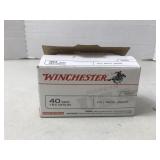 40 cal, Winchester Ammunition -some missing