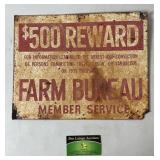 Farm Bureau Metal Sign