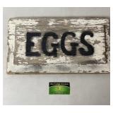 Barn Wood "Eggs" Sign