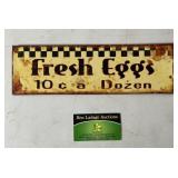 Fresh Eggs Tin Sign