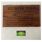 "Octagon Soap" Wood Sign