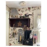 Wall Shelf & Contents