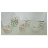 Holiday Themed Glasses, Bowls, & Jar