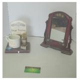 Shaving Mirror & Desk Decor