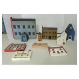 Hand Painted Wooden Buildings
