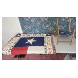 American Flag Chair & Texas Flag Blanket