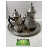 Coffee & Tea Set w/ Serving Tray