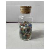Assorted Marbles in Jar