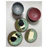 Farm Animal Dishes & Assorted Bowls