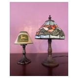 John Deere Candle Holder & Tiffany Style Lamp