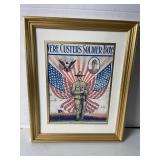 Framed Military Poster