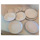 Enamel Ware Plate Set