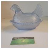 Blue Hen in a Nest