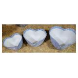Ceramic Heart Bowl Set