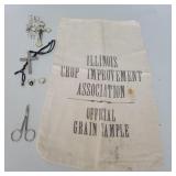 Illinois Crop Assocation Bag &  Assorted Jewelry