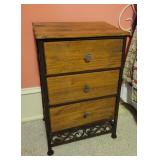 Bed Side Table w/ Drawers and Contents