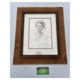 Barn Wood Framed Cigarette Advertisement