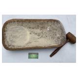 Wooden Bowl & Mallet