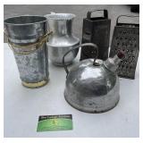 Vintage Tea Pot, Shredders, & Pitcher