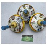 Three Vintage Metal Tops