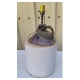 Number 3 Bottle Crock/Lamp