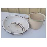 Black and Green Ring Enamel Ware